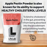 Blackburn Distributions LifeLab Supplements Apple Pectin Powder, 100g - High Fiber Source, Digestive Support, Immune Boost - May Helps to Nourish Your Body Naturally