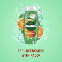 Radox Mineral Therapy Feel Refreshed body wash shower gel with a eucalyptus & citrus fragrance for a refreshing shower experience 450 ml