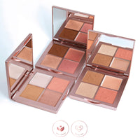 SCULPTED by Aimee Connolly Beauty Blocks 4-in-1 Face Palette from Sculpted by Aimee (Deep) - Vegan Bronzer, Blusher, Powder & Cream Highlighters to Define and Glow