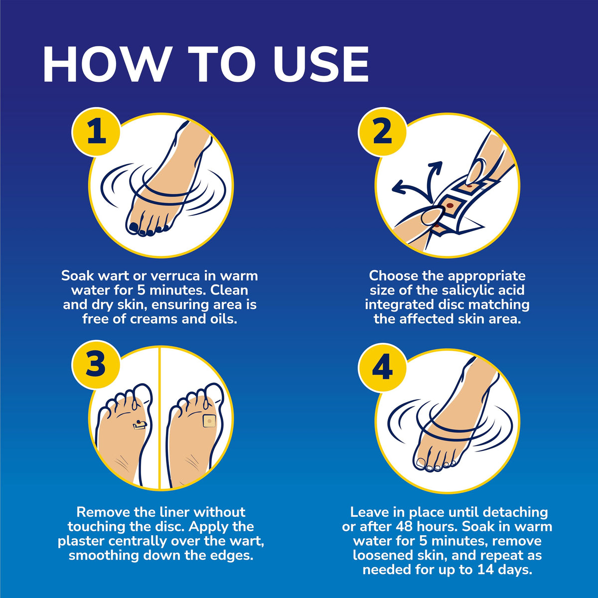 Dr. Scholl's Wart and Verruca Removal Plasters, Pack of 21, Fast and Effective Verruca Treatment and Wart Remover, Immediate Pain Relief, Washproof Plasters