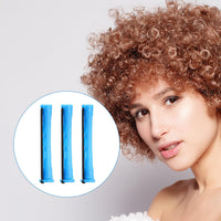 Arcjunys Perm Rods Kit 0.35 Inch for Short Hair - 24Pcs Hair Curlers With Steel Tail Comb for Hairdressing Styling Supplies