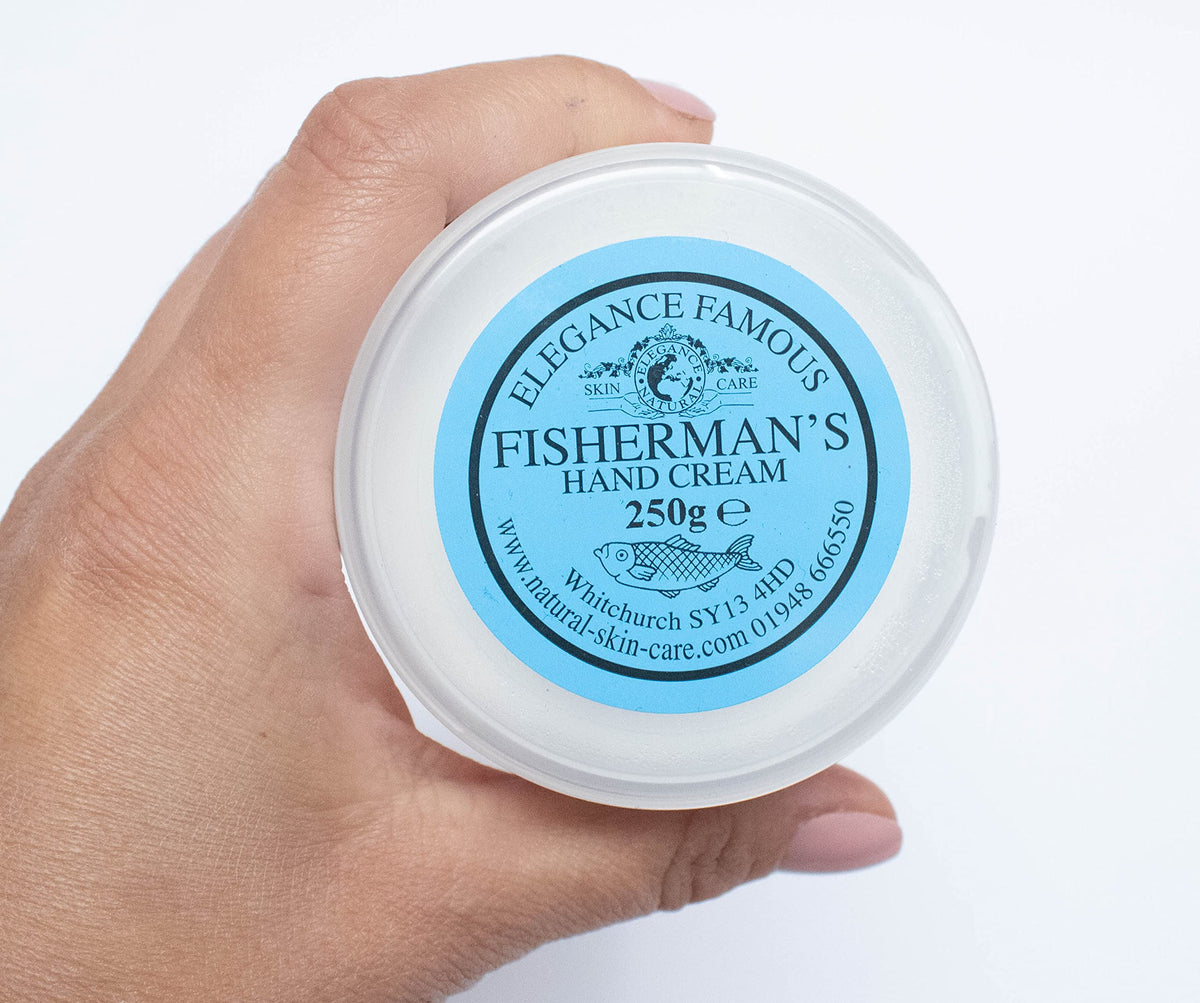 Fishermans Nourishing Hand Cream 250g by Elegance Natural Skin Care Repair & Restore Dry Chapped Hands
