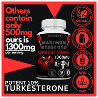 Nutreeya Turkesterone -1300mg Max Strength Ajuga Turkestanica Extract, Vegan, Gluten Free, (Not Turkesterone Capsules) (Pack of 1 (60 Pills))