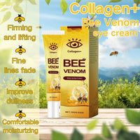 Cureluxe Bee Venom Eye Cream - Collagen Bee Venom Wake Up Eye Cream - Anti Wrinkle Removal Eye Moisturizer for Women - Anti Aging,Fade Dark Circles and Puffy Eyes - Day And Night Care 15g