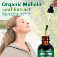 Tamiodfo Mullein Drops, Mullein Leaf Extract Herbal Supplements Drops for Fast Absorption