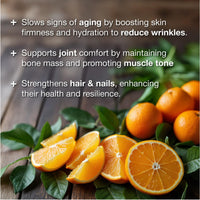 Health Edge Formulas Collagen Gummies - High Strength - for Skin, Hair, Nails, Bones, Muscles & Joints. Hydrolysed Collagen Peptides - Natural Orange Flavour, No Additives or Preservatives