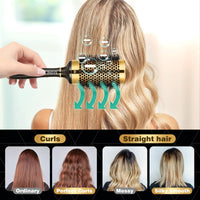 Hair Brush - SHINLEA Round Brush for Blow Drying 53MM Aluminium Curly Hair brush, Hairbrushes for Women Professional Curling, Hair Drying, Styling, Straightening and Shine