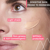 Uriage Roséliane CC Cream SPF50 (Light Tint) 40ml - Sensitive Skin Prone to Redness - Covers Redness, Unifies, Hydrates - Long-lasting Soothing Action & Sun Protection - Non-comedogenic