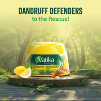 Vatika Naturals Hair Cream - Refreshing Lemon (210ml) | Enriched with Lemon, Tea Tree & Almond for Naturally Stylish, Problem-Free Hair