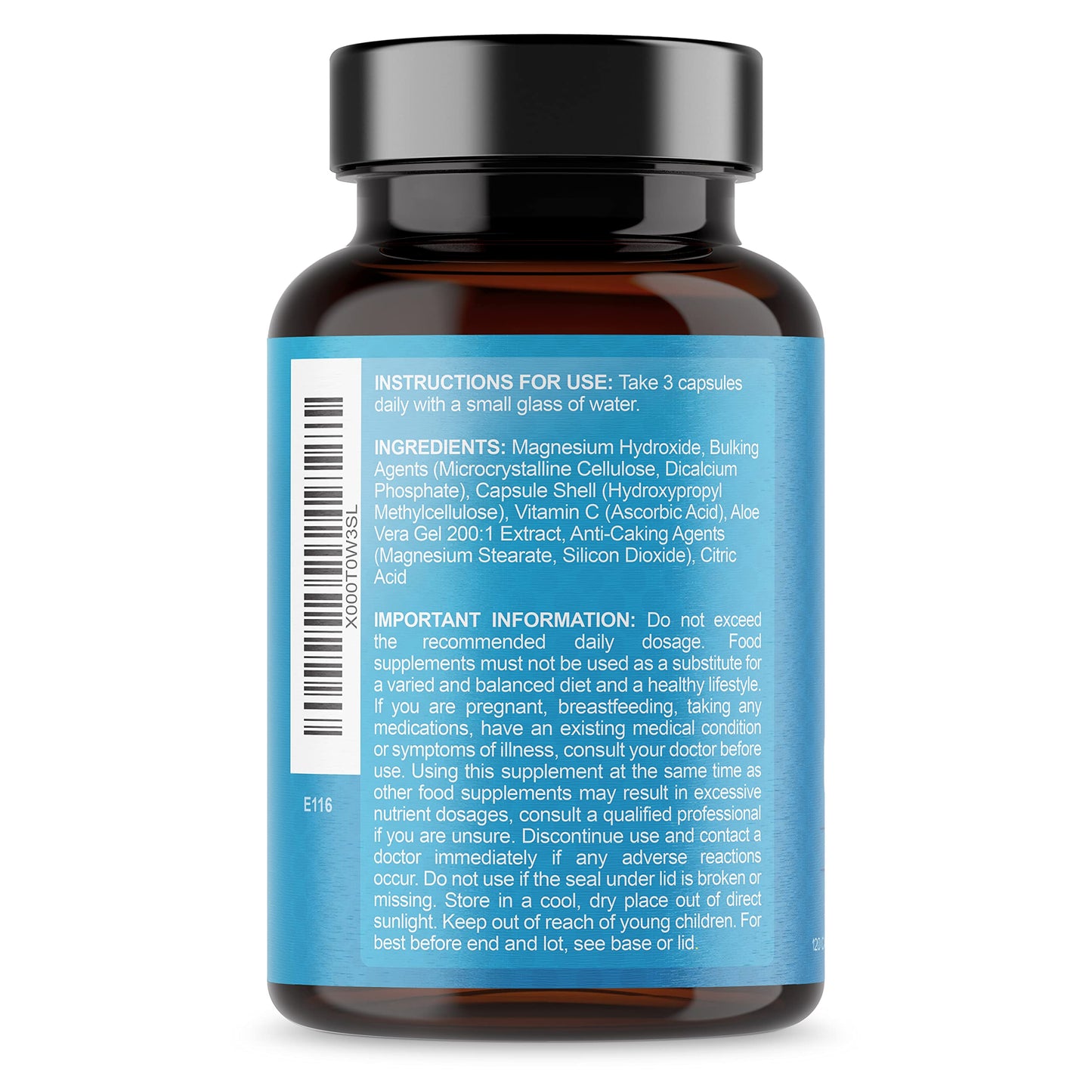 OXY 99 - Oxygen Cleanse - Vegan & Vegetarian Friendly - High Strength Cleanser with 995mg Magnesium Hydroxide Powder (40 Servings - 120 Capsules)