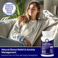 Keka Naturals Organic Ashwagandha KSM-66-5200mg - 10% Withanolides - Enhanced Absorption and High Strength - All Natural, Non-GMO - 60 Vegan Capsules