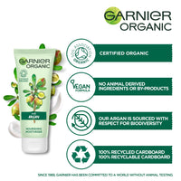 SkinActive Face Garnier Organic Argan Nourishing Daily Face Moisturiser Day Cream for Dry and Sensitive Skin, Aloe Vera,s 50 ml