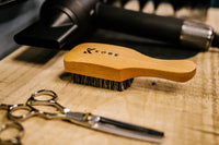 Kobe Professional Men's Light Wood Club Brush - Men’s Boar Bristle Hair Brush/Beard Brush - Wooden Bristle Brush for Men & Women