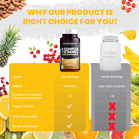 Only Nutrients | B Complex + Vitamin C | 180 Vegan Tablets (6 Months Supply) | All 8 B Vitamins B1-B2-B3-B5-B6-B12, Biotin, Folic Acid, Enhanced for Energy, Immune & Nervous System Support - UK Made