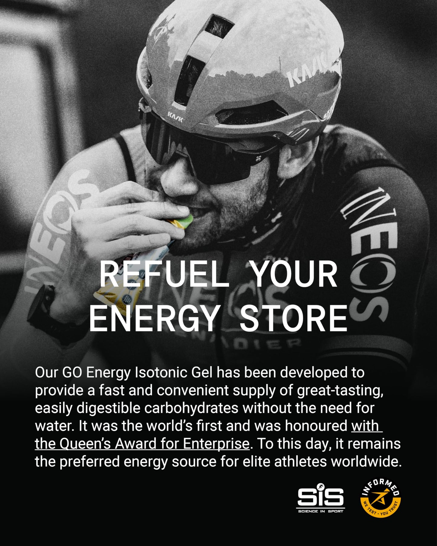 Science in Sport GO Isotonic Energy Gels - Fast-Acting Isotonic Carbohydrate Gel, 22g Energy per Sachet - No Need for Water - On-the-Go Fuel - Lemon & Lime, 6-Pack