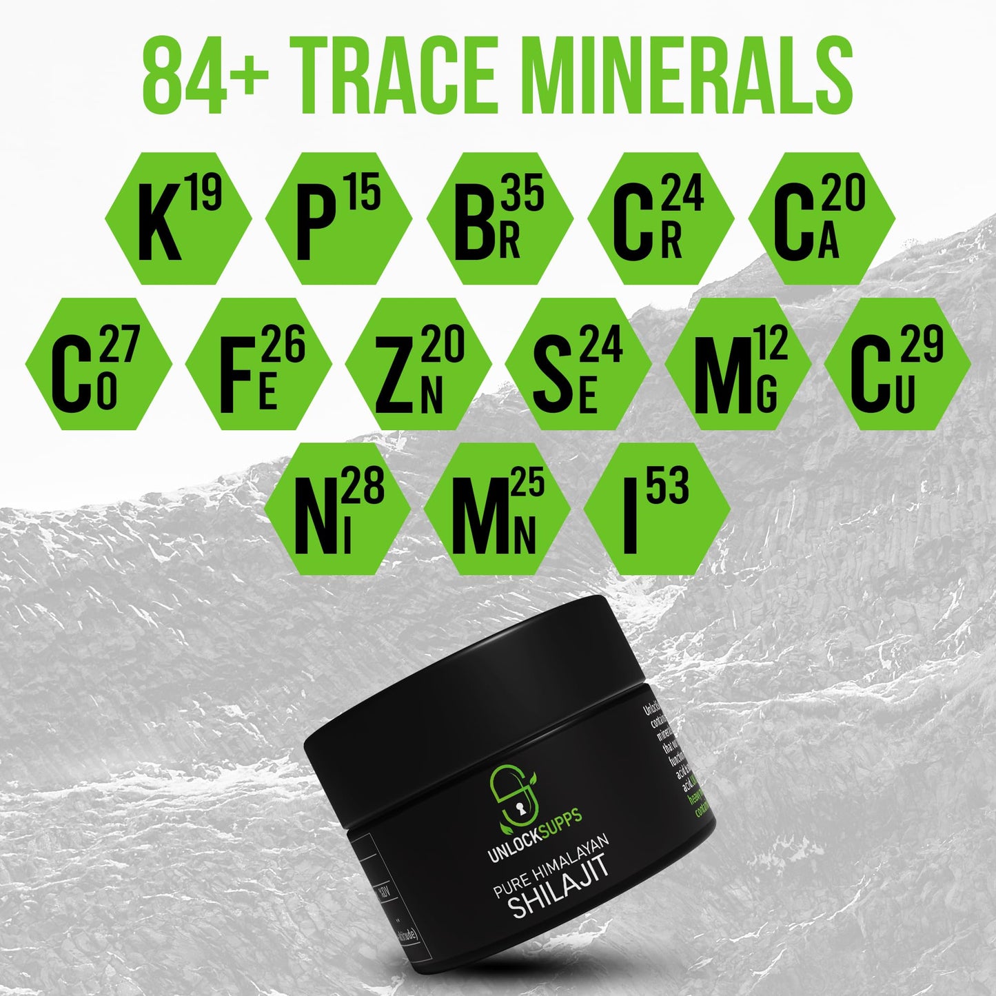 UNLOCKSUPPS Shilajit Resin, Original Himalayan Shilajit - 30 Grams Vegan (Pack of 1)