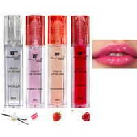 BF Beauty Forever Beauty Forever Fruity Roll on Lip Gloss, Flavoured Lip Gel, Moisturising, Enriched Glossy Finish, Contain Minerals, Hydrating, Suitable for Pout & Volume lips, Available in 4 Flavours, 6ml (Cherry)