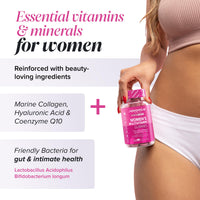novomins Multivitamin Gummies for Women | Collagen, 2 Million CFU | Novomins