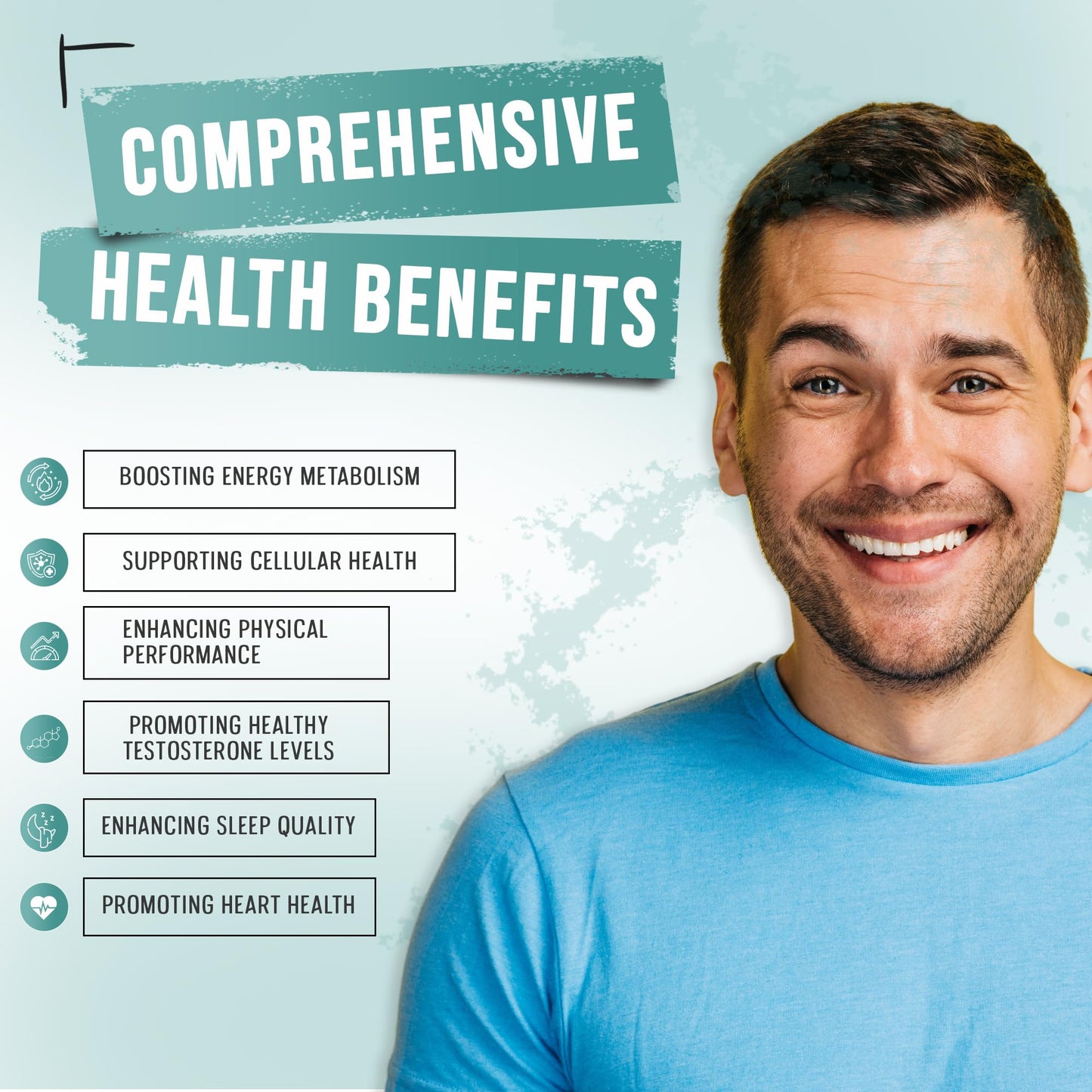 Vinco Supplements NAD + Trans-Resveratrol 1100mg, with Black Pepper 50mg for Superior Absorption, 3-in-1 Advanced Formula to Boost NAD+ Levels, Support Immune Health - 60 Capsules (30 Days Supply)