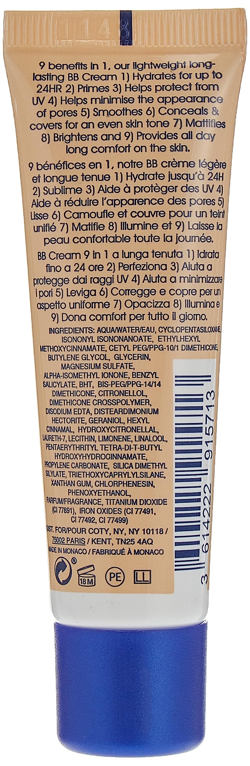RIMMEL Rimmel London BB Cream with Brightening Effect, Light, 30ml, Pink