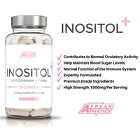 Myo Inositol Capsules by Freak Athletics - Inositol Capsules with Chromium & Folate - 120 Capsules Vegan & Vegetarian Friendly - UK Made