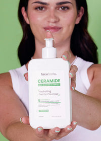 Face Facts Ceramide Skin Care Set – Eye Cream 15ml, Moisturising Gel 50ml, Repairing Serum 30ml, Hydrating Cleanser 200ml – Bundled by Smart Cutie