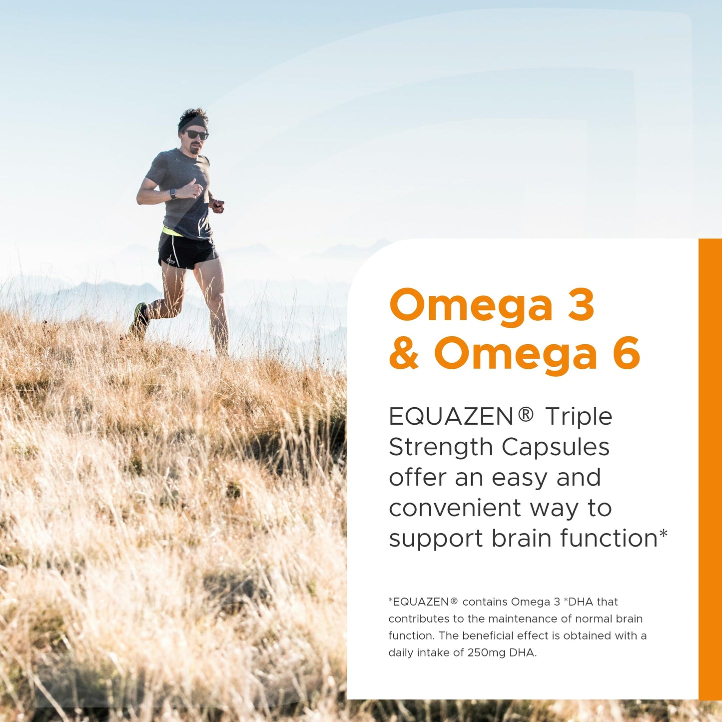Equazen EQUAZEN Triple Strength Capsules | Omega 3 & 6 Supplement | Blend of DHA, EPA & GLA | Supports Brain Function | Suitable from 5 Years Old to Adults | 60 One-a-Day Capsules