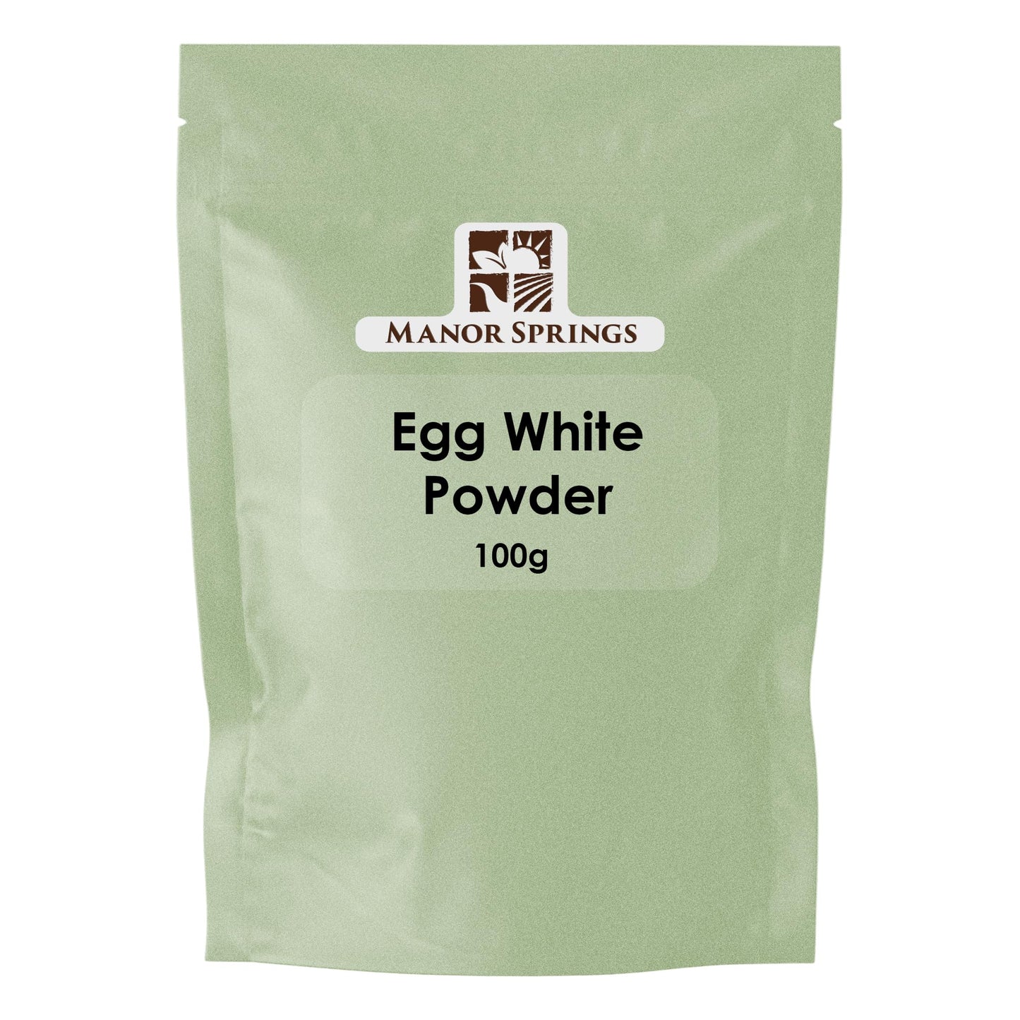 MANOR SPRINGS Egg White Powder 100g for Baking, Cooking, Use to Make Meringue, Royal Icing and Shakes, Protein Powder by Manor Springs