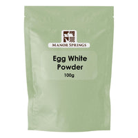 MANOR SPRINGS Egg White Powder 100g for Baking, Cooking, Use to Make Meringue, Royal Icing and Shakes, Protein Powder by Manor Springs