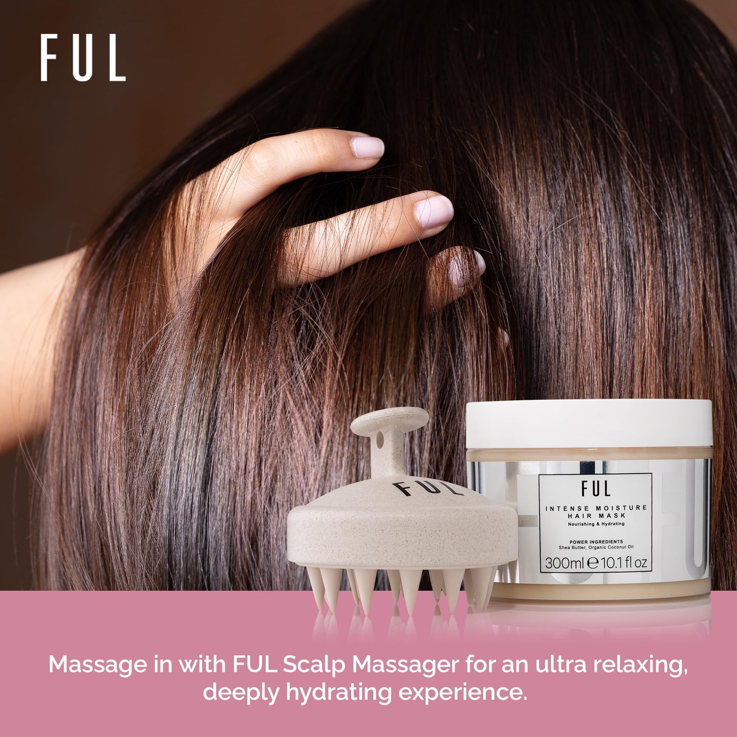 FUL Moisturising Hair Mask, Deep Conditioning Treatment, Dry Damaged Hair