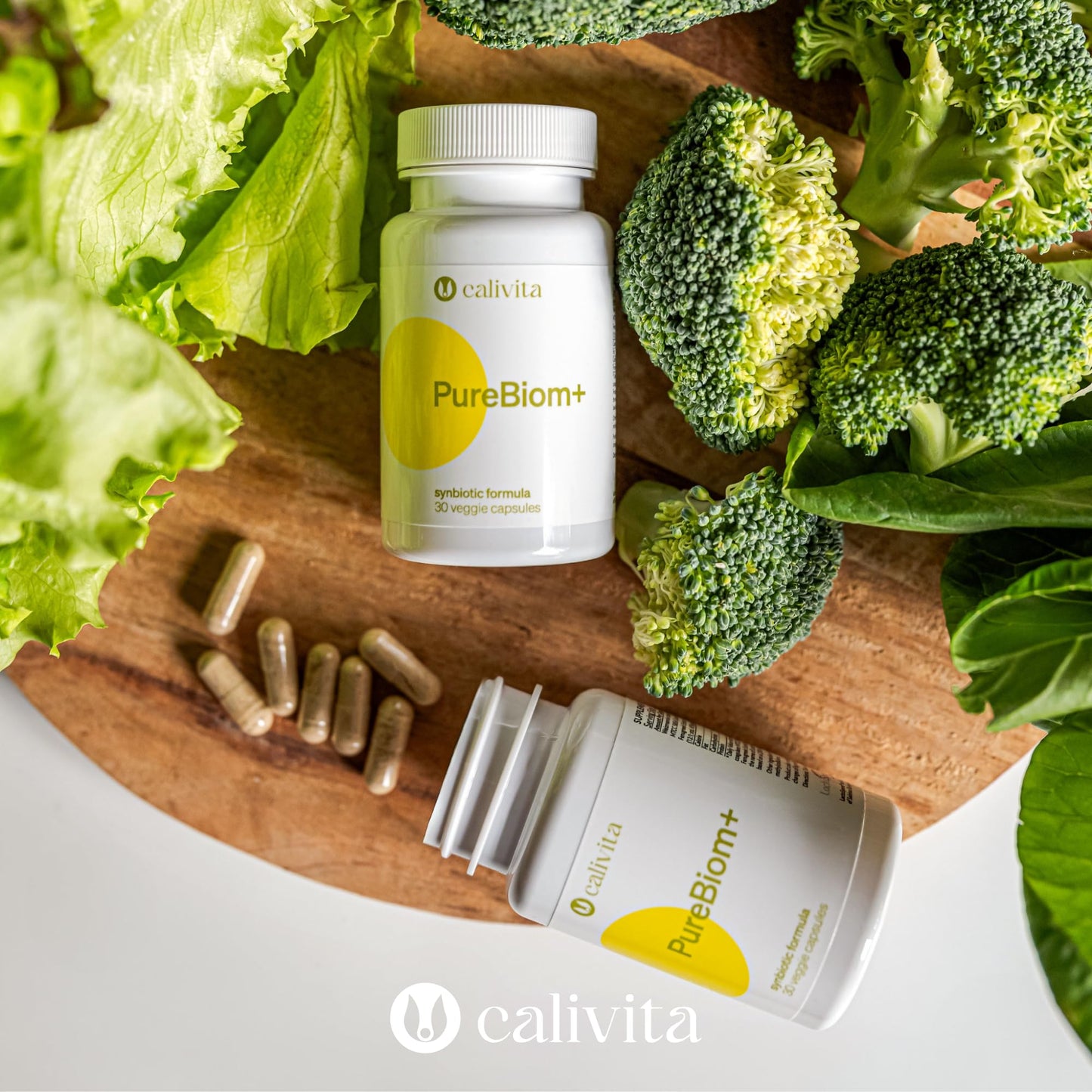 PureBiom+ – Prebiotic and Probiotic for Women & Men – Gut Health Supplement – Immune Support – Digestive Balance – Bloating Relief – All Natural – 30 Vegan Capsules