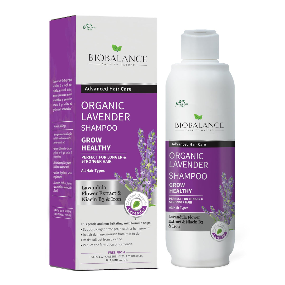 BIO BALANCE Bio Balance Organic Lavender Shampoo for longer, stronger hair