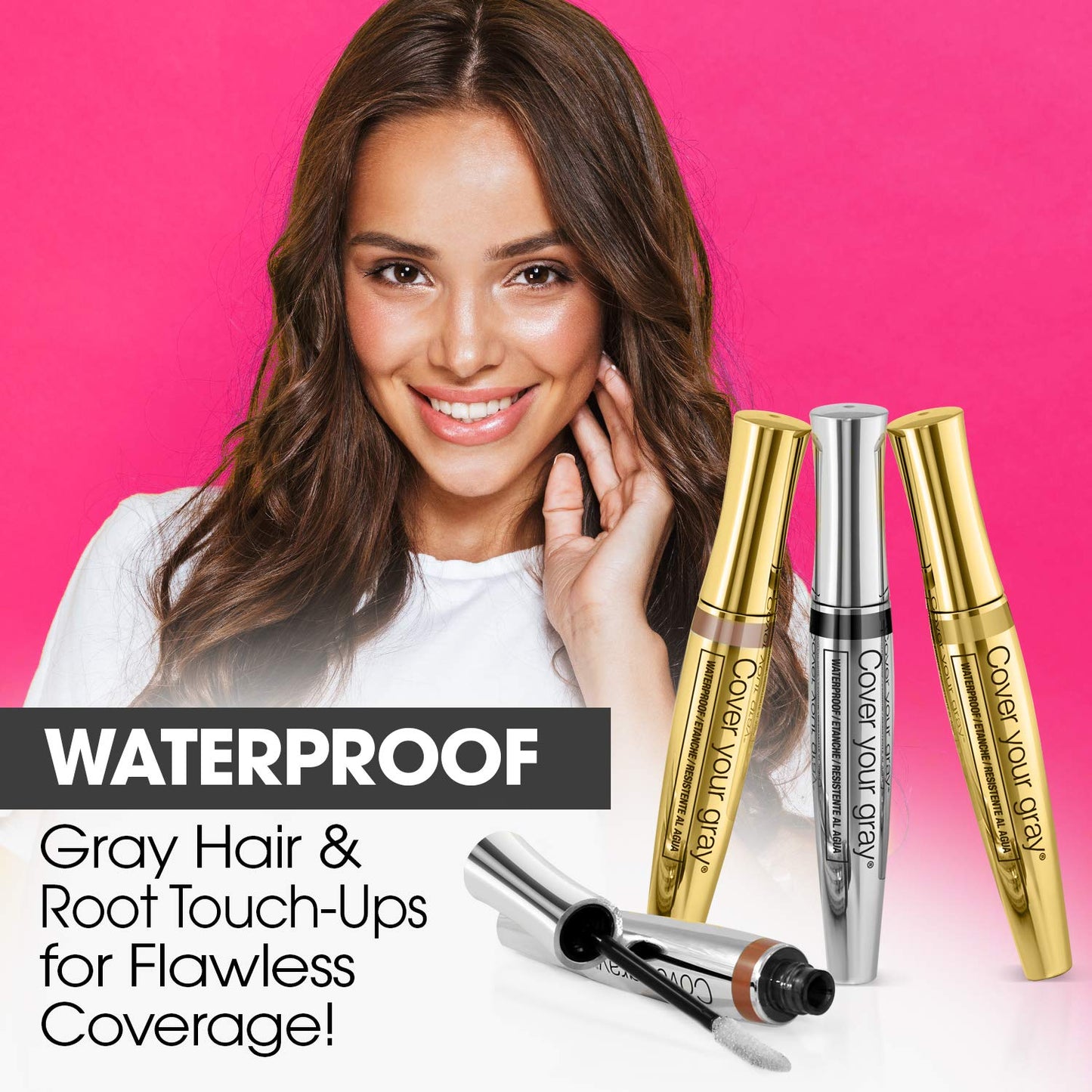 Cover Your Gray 2-in-1 Touch-Up Wand, Dark Brown