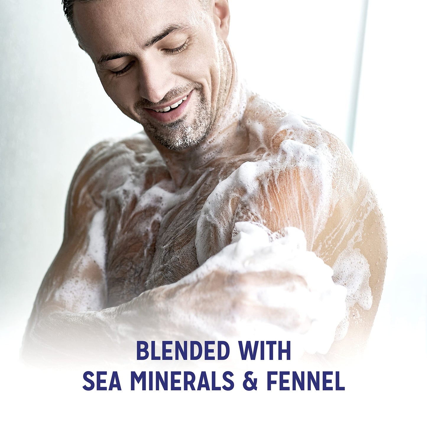 Radox Mineral Therapy Feel Awake 2-in-1 body wash & shampoo shower gel with a sea mineral & fennel fragrance for a refreshing shower experience 450 ml