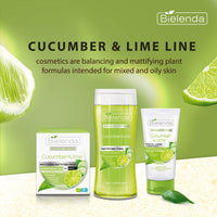Bielenda BOUQUET NATURE - Replaces 3 Products In Achieving Perfectly Clean And Smooth Skin Of The Face And The Whole Body - Cucumber And Lime Gel+Scrub+Serum 3In1-150 g