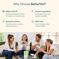 Bettervits Kids Probiotic Complex – 10 Billion CFU | Probiotics for Children 10-16 years old - Gut Health and Immunity Support | Maintains Healthy Digestion | 60 Chewable Orange-Flavored Tablets.