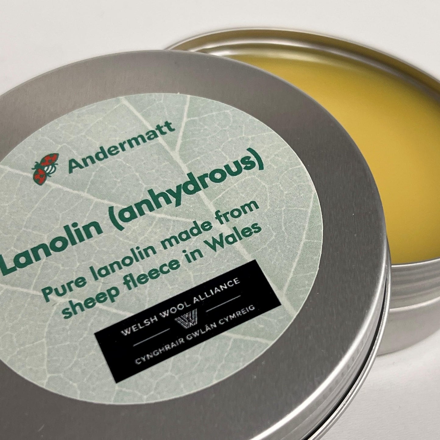 Andermatt UK Lanolin Pure 100g (Lanolin Anhydrous) Made in Wales