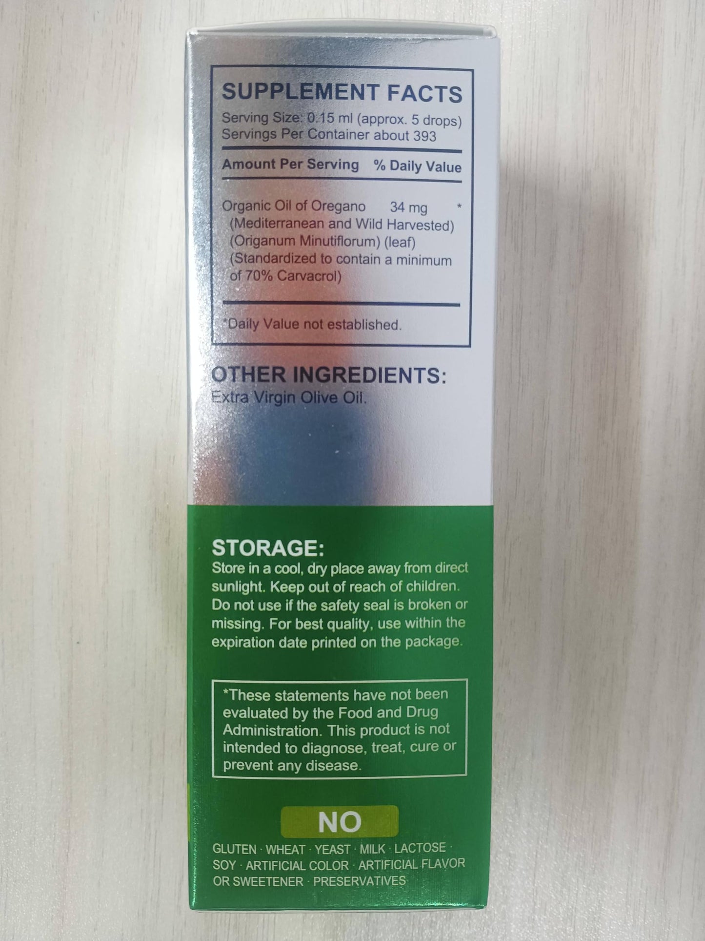 HEXIN 60ml Wild Oregano Oil Drops, with Potent Carvacrol, Mediterranean Wild Oregano Oil, Vegan Herbal Supplement for Immune and Digestive Support, Vegetarian, Non-GMO