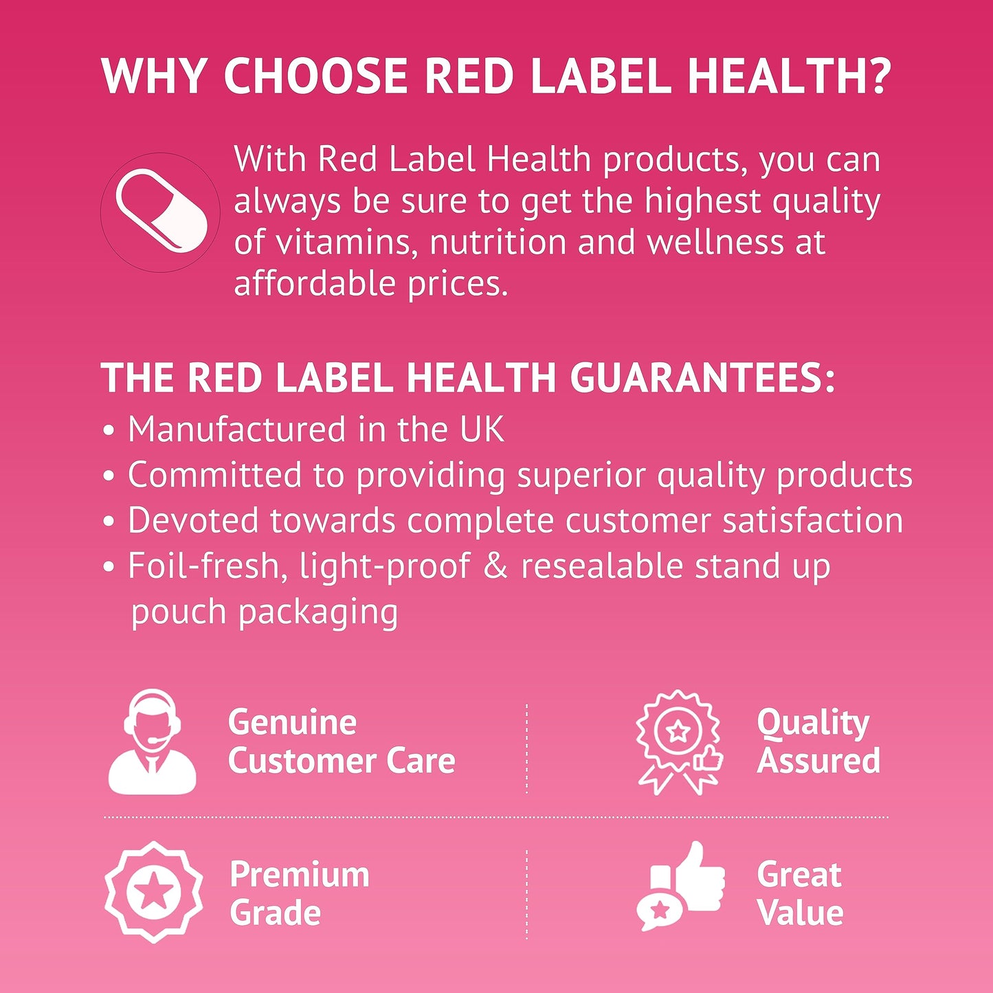 Red Label Health Folic Acid Pregnancy Tablets 400 mcg, 30 Vitamin B9 Tablets (1 Month Supply) High Strength Folate Fertility Supplement for Women, Vegan, Vegetarian, Made in The UK