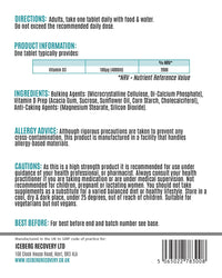 ICEVIT Vitamin D 4000IU 365 Vegetarian Tablets | High Strength Cholecalciferol Vitamin D3 Supplement | Manufactured in UK