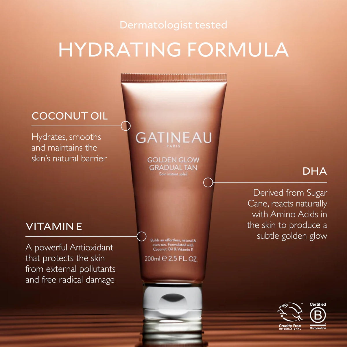 Gatineau GATINEAU Tan Accelerating Lotion 200ml + Golden Glow Gradual Tan 200ml