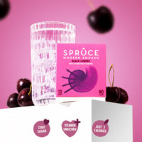 Spruce Natural Water Flavouring With Vitamins – Black Cherry – 48 Drinks – No Sugar – Made With Real Fruits – Healthy Modern Squash Cordial – Perfect For Hydration