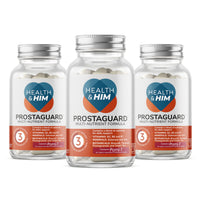 Health and Him Health & Him Prostate Supplements for Men - with Pomi-T Polyphenol Blend, Turmeric, Selenium & Zinc, Vegan & Gluten Free - 3 Month Supply, 180 Capsules
