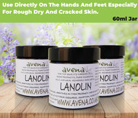 Lanolin. Adeps Lanae. 60ml Jar, use directly on the hands and feet especially for rough dry and cracked skin by Sea & Sea