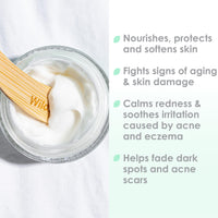 WildMint Smooth Boost Natural Moisturiser | Hydrating Face Cream for Sensitive, Dry, Acne Prone, Mature Skin | Repairs & Soothes Redness with Shea Butter | UK Made Vegan & Cruelty-Free Skincare | 50ml