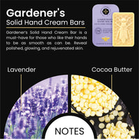 The Edinburgh Natural Skincare Company Ltd. Moisturising Solid Hand Cream Bars | For Dry & Sensitive Hands | Gardeners Scent | Natural Hand Cream | No Sticky Residue | Luxury Gift | Cruelty Free | Edinburgh Skincare Company