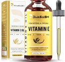 DUASASH Duasash Vitamin E Oil for Skin & Face 75,000 IU 100% Naturally Sourced Plant-Based Organic Pure Vitamin E Oil for Hair d-Alpha-tocopherol Body Oil, Strengthens & Moisturizes Hair, Nails 60ml