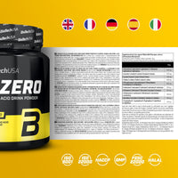 BioTechUSA EAA Zero - Essential Amino Acid Power | 7160mg EAA/serv. | WHO Recommended Ratio | Sugar-Free, Gluten-Free, 350 g, Lemon Ice Tea