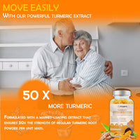 Homacia Turmeric and Ginger Gummies | Natural Orange Flavor | High Strength Ginger and Turmeric Gummies for Adults | Supports Joint and Bone Health | Non-GMO, Vegan Friendly | UK Made | 120 Gummies