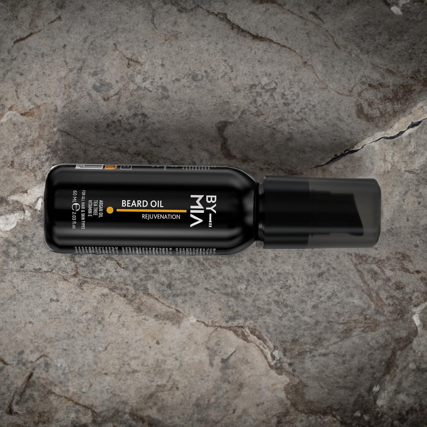 BY MIA Beard Oil Rejuvenation 60ml | Argan Oil, Tea Tree, Vitamin E | All Hair & Skin Types | Nourishes & Hydrates | Promotes Growth & Health | Gentle Formula